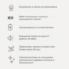 5078 Nuvita φορητός νεφελοποιητής MESH