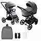 Καρότσι μωρού Avionaut SIRIUS 2in1 Grey.01