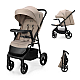 Παιδικό καρότσι Kinderkraft TRIG 3 με δίσκο STONE BEIGE