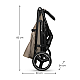 Παιδικό καρότσι Kinderkraft TRIG 3 με δίσκο STONE BEIGE