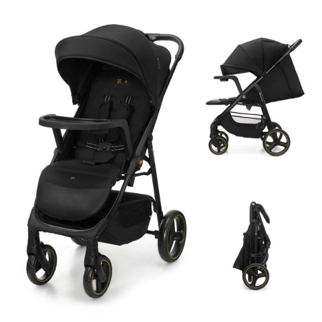 Παιδικό καρότσι Kinderkraft TRIG 3 με δίσκο ONYX BLACK