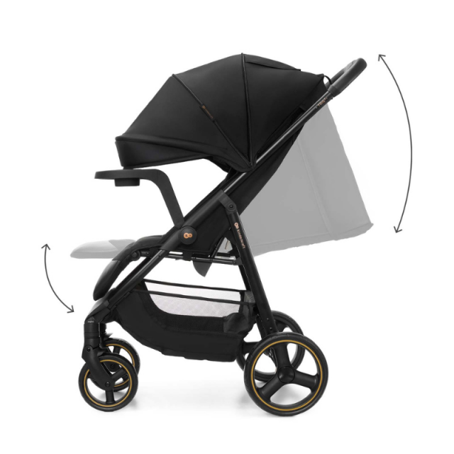 Παιδικό καρότσι Kinderkraft TRIG 3 με δίσκο ONYX BLACK
