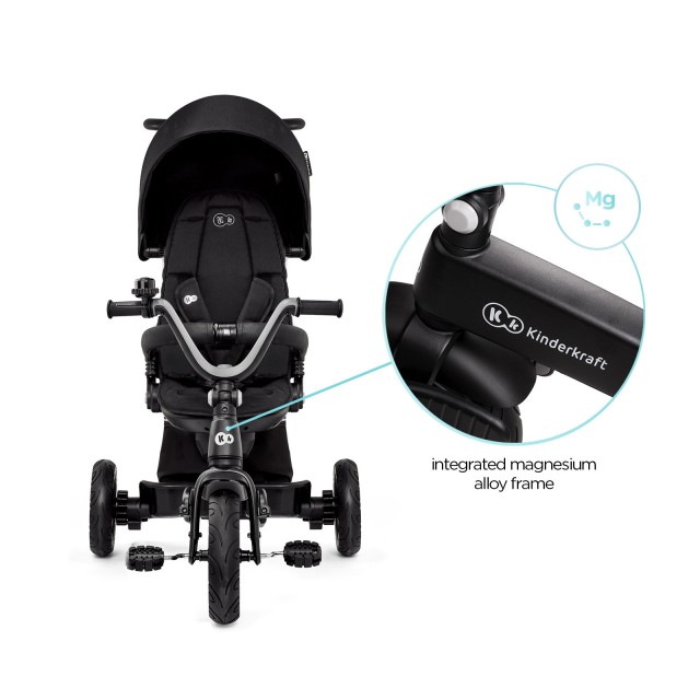 KinderKraft EASYTWIST Μαύρο τρίκυκλο KREASY00BLK0000