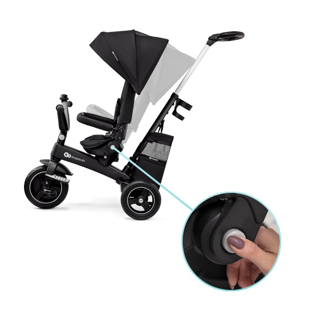 KinderKraft EASYTWIST Μαύρο τρίκυκλο KREASY00BLK0000