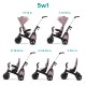 KinderKraft EASYTWIST Ροζ τρίκυκλο KKRETWIPNK