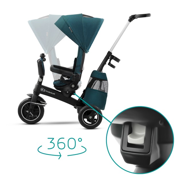 KinderKraft EASYTWIST πράσινο τρίκυκλο KKRETWIGRE