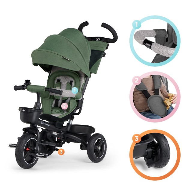 Kinderkraft SPINSTEP τρίκυκλο πράσινο KRSPST00GRE