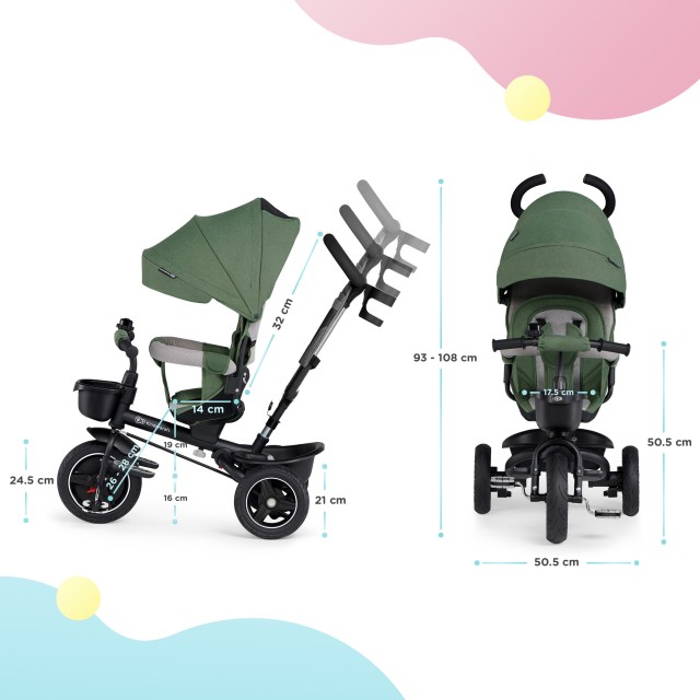 Kinderkraft SPINSTEP τρίκυκλο πράσινο KRSPST00GRE