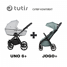 Tutis UNO 6+ καροτσάκι μωρού 2σε 1 142 Risso + JOGO+ μέντα
