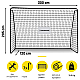 γκολ ποδοσφαίρου Dunlop 300x205x120