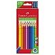 Faber-Castell Цветни моливи Triangular Jumbo, 20 цвята, с включена острилка