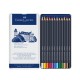 Χρωματιστά μολύβια Faber-Castell Goldfaber, 12 χρωμάτων, σε μεταλλικό κουτί