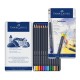 Χρωματιστά μολύβια Faber-Castell Goldfaber, 12 χρωμάτων, σε μεταλλικό κουτί