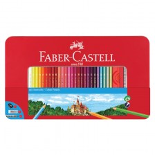 Μολύβια Faber-Castell, 60 χρωμάτων, σε μεταλλικό κουτί