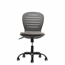 RFG παιδική καρέκλα Flexy Black ύφασμα και mesh γκρι κάθισμα γκρι πλάτη