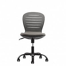 RFG παιδική καρέκλα Flexy Black ύφασμα και mesh γκρι κάθισμα γκρι πλάτη