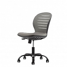 RFG παιδική καρέκλα Flexy Black ύφασμα και mesh γκρι κάθισμα γκρι πλάτη