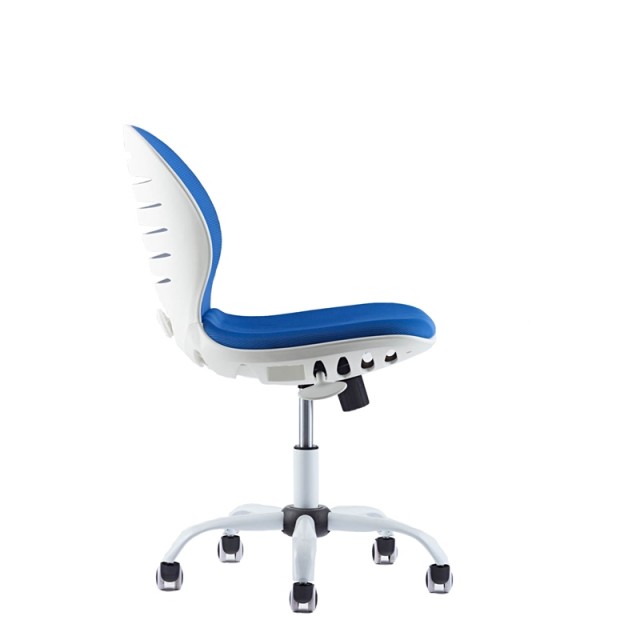 RFG Παιδική καρέκλα Flexy White, δαμασκηνό και διχτυωτό, μπλε κάθισμα, μπλε πλάτη