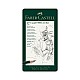 Μολύβι Faber-Castell Castell 9000, μαύρος γραφίτης, σετ για καλλιτέχνες, διαφορετικές σκληρότητες, 12 τεμάχια