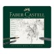 Σετ μολυβιού Faber-Castell Pitt Graphite, 19 τεμαχίων σε μεταλλικό κουτί