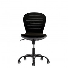 RFG παιδική καρέκλα Flexy Black ύφασμα και mesh μαύρο κάθισμα μαύρη πλάτη