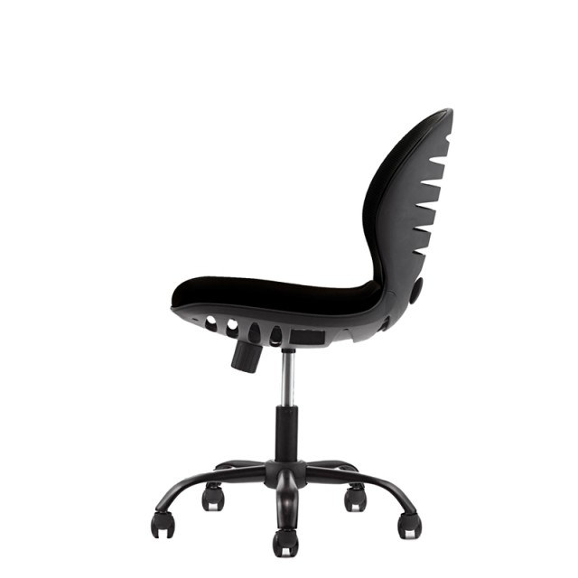 RFG Παιδική καρέκλα Flexy Black, δαμασκηνό και διχτυωτό, μαύρο κάθισμα, μαύρη πλάτη