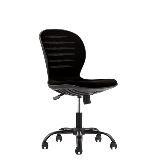 RFG Παιδική καρέκλα Flexy Black, δαμασκηνό και διχτυωτό, μαύρο κάθισμα, μαύρη πλάτη