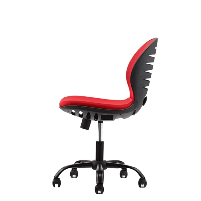 RFG Παιδική καρέκλα Flexy Black, δαμασκηνό και διχτυωτό, κόκκινο κάθισμα, κόκκινη πλάτη