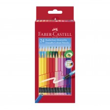 Faber-Castell μολύβια, σβήσιμα, 24 χρώματα