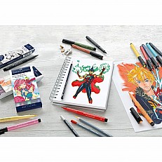 Faber-Castell σετ μαρκαδόρων Pitt Manga Mangaka, 6 τμχ