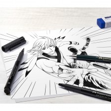 Faber-Castell σετ Pitt Manga Starter, μολύβι, μαρκαδόρος και γόμα