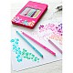 Faber-Castell Χρωματιστά μολύβια Sparkle, σε μεταλλικό ροζ κουτί, 12 χρωμάτων