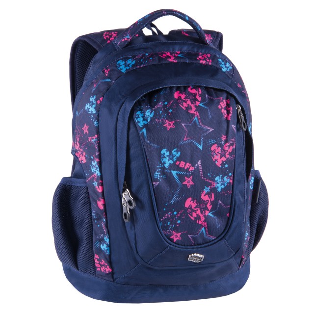 Pulse Backpack Music BFF, μπλε-ροζ