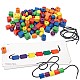 Πόροι εκμάθησης String Beads, Wooden, 108 Count, με 20 ενεργές κάρτες που περιλαμβάνονται