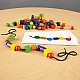 Πόροι εκμάθησης String Beads, Wooden, 108 Count, με 20 ενεργές κάρτες που περιλαμβάνονται