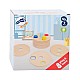 Small Foot Puzzle με χρωματιστά ξυλάκια, για κορδόνι, ξύλινο, 9 τεμαχίων