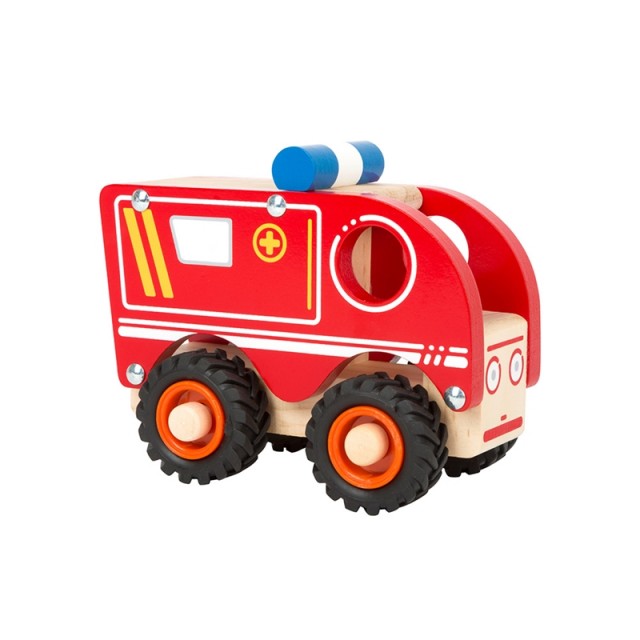 Small Foot Ambulance, ξύλινο, 13 x 7 x 10 cm
