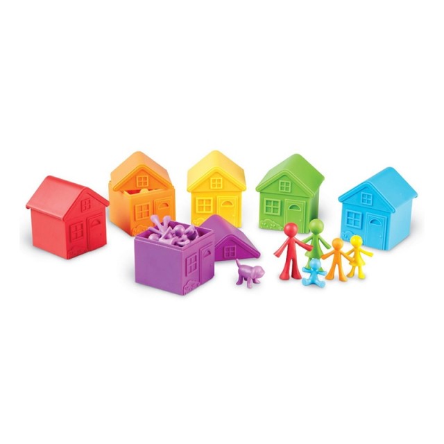 Πόροι μάθησης Color Sort Family Kit, 42 τεμάχια
