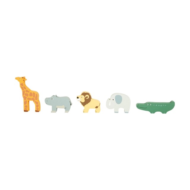 Small Foot Safari car, για ενσωμάτωση ζώων, ξύλινο, 23 x 13 x 14 cm