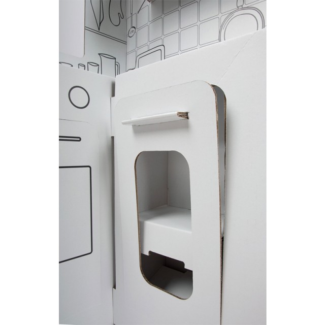 Small Foot Play κουζίνα, χαρτόνι, 117 x 57 x 135 cm