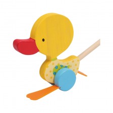 Παπί παιχνιδιών ποδιών, για σπρώξιμο, ξύλινο, 61 x 6,5 x 17 cm