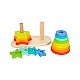 Small Foot Puzzle Rainbow, για κορδόνι, με διαφορετικά χρώματα και σχήματα