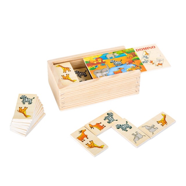 Small Foot Domino Safari, ξύλινο, 28 τεμαχίων
