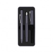 Faber-Castell πένα και στυλό Grip 2010, M, σκούρο γκρι