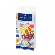 Βαφές Faber-Castell Watercolor Creative Studio, 9 ml, 12 χρωμάτων