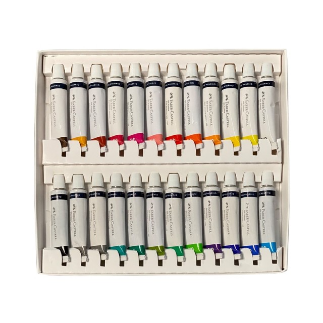 Ελαιοχρωματισμοί Faber-Castell, σε σωληνάρια, 24 χρωμάτων, 9 ml