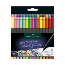 Faber-Castell Grip λεπτογράφος, 0.4 mm, παστέλ και νέον, 5 χρώματα