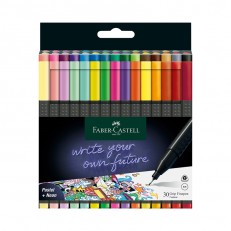 Faber-Castell Grip λεπτογράφος, 0.4 mm, παστέλ και νέον, 5 χρώματα