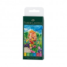 Faber-Castell μαρκαδόροι-πινέλο Pitt Artist, Spring, 6 τμχ
