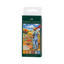 Faber-Castell μαρκαδόροι-πινέλο Pitt Artist, Autumn, 6 τμχ